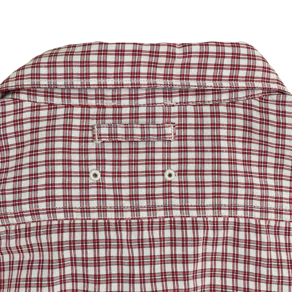 The North Face Men's Burgundy Checkered Modal Blend Large Shirt - Picture 3 of 12